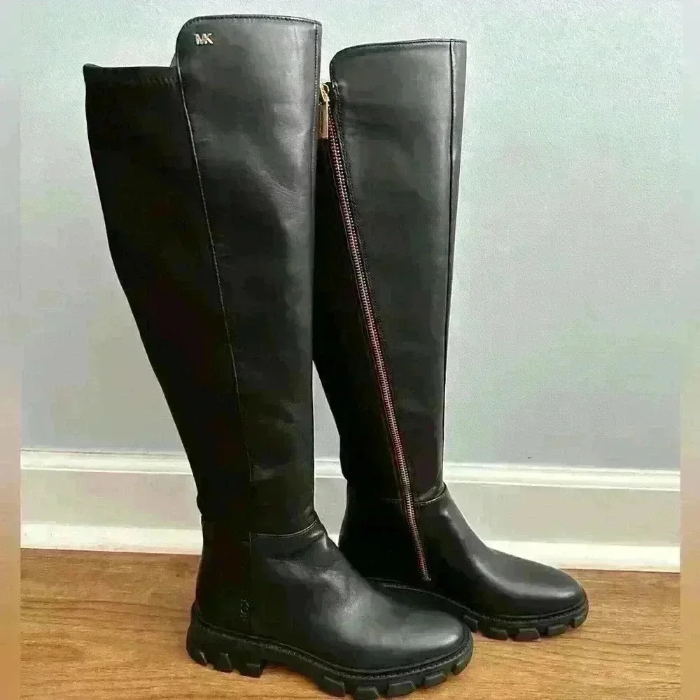 Michael Kors Ridley Leather Boot - Picture 3 of 5